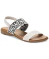 Style & Co Women's Andreahh Banded Slingback Sandals, Created For Macy's In Bone Knit
