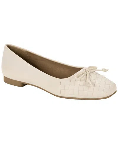 Style & Co Women's Baileyy Woven Snip Toe Ballet Flats, Exclusively At Macy's In Gray
