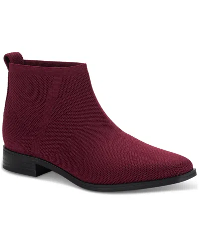 Style & Co Women's Barriee Knit Booties, Created For Macy's In Red