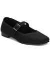Style & Co Women's Broadwayy Mary Jane Flats, Created For Macy's In Black Knit