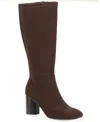 Style & Co Women's Brysonn Round Toe Boots, Macy's Exclusive In Brown