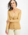 Style & Co Women's Button-up Cardigan, Regular & Petite, Created For Macy's In Icy Coffee