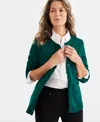Style & Co Women's Button-up Cardigan, Regular & Petite, Created For Macy's In True Emerald