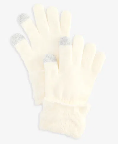 Style & Co Women's Cable Boucle Knit Gloves, Macy's Exclusive In Ivory