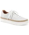 Style & Co Women's Canyonn Lace-up Sneakers, Exclusively At Macy's In Wht Linen