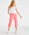 Style & Co Women's Cotton Scalloped V-neck Sleeveless Top, Exclusively At Macy's In Salmon Ros