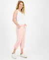 Style & Co Women's Cargo Capri Pants, Regular & Petite, Created For Macy's In Think Pink