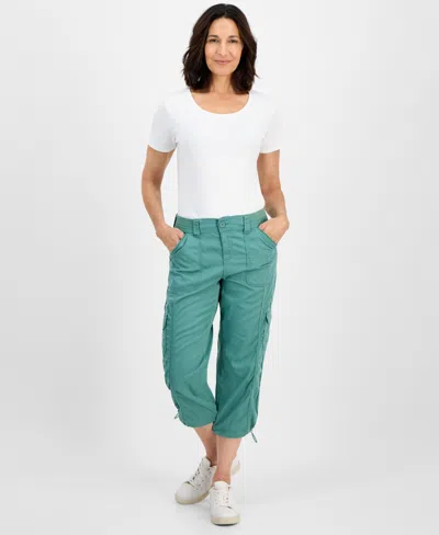 Style & Co Women's Cargo Capri Pants, Regular & Petite, Created For Macy's