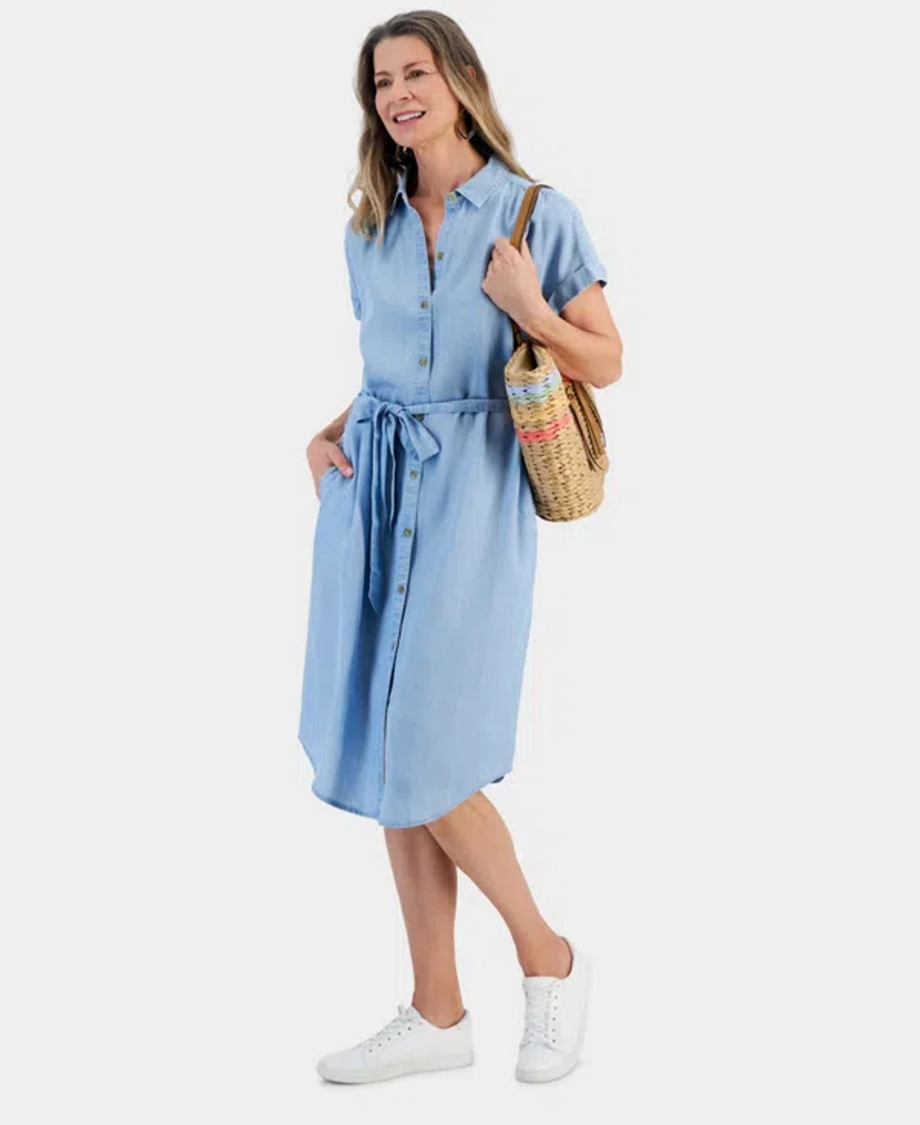 womens chambray dress Right On Time Chambray Blue Dress – Shop the Mint