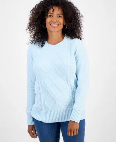 STYLE & CO WOMEN'S CHENILLE CREWNECK SWEATER, MACY'S EXCLUSIVE