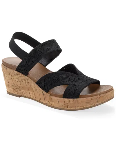 Style & Co Women's Cheryll Wedge Heel Sandals, Macy's Exclusive In Black