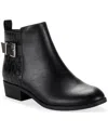 Style & Co Women's Claraa Buckle Detail Block Heel Booties, Macy's Exclusive In Multi
