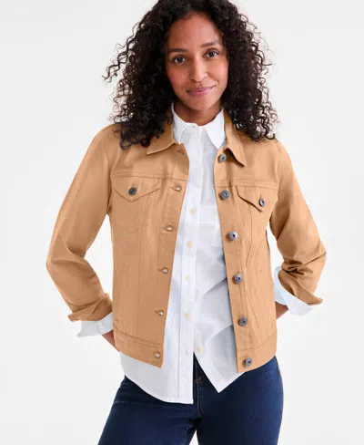 Style & Co Women's Classic Denim Jacket, Created For Macy's