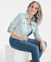 Style & Co Women's Classic Denim Jacket, Created For Macy's