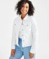 STYLE & CO WOMEN'S CLASSIC DENIM JACKET, CREATED FOR MACY'S