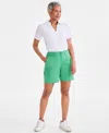 Style & Co Women's Comfort-waist Cargo Shorts, Regular & Petite, Created For Macy's In Hampton Green