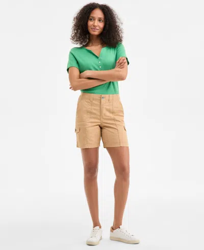 Style & Co Women's Comfort-waist Cargo Shorts, Regular & Petite, Created For Macy's