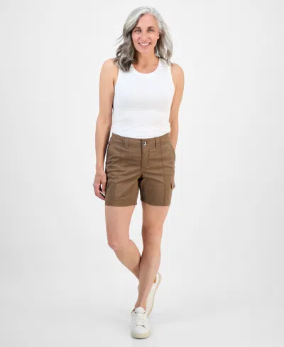Style & Co Women's Comfort-waist Cargo Shorts, Regular & Petite, Created For Macy's