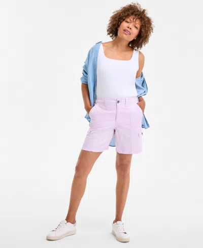 Style & Co Women's Comfort-waist Cargo Shorts, Regular & Petite, Created For Macy's
