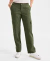 Style & Co Women's Comfort-waist Utility Cargo Pants, Macy's Exclusive In Green