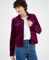 Style & Co Women's Classic Denim Jacket, Created For Macy's In Animal Print
