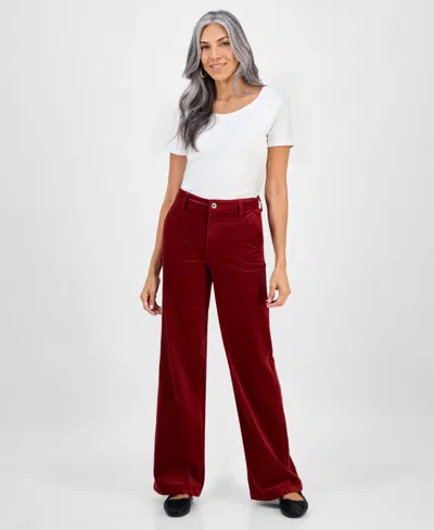 Style & Co Women's Corduroy Wide-leg Pants, Macy's Exclusive In Multi