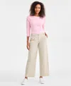 Style & Co Women's Cotton-blend Pleated-front Pants, Macy's Exclusive In Gray