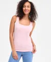 Style & Co Women's Cotton Square-neck Tank Top, Created For Macy's