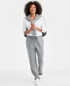 Style & Co Women's Cozy Fleece Pants, Created For Macy's In Gray