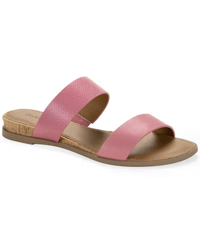 Style & Co Women's Elliee Flat Sandals, Exclusively At Macy's In Pink