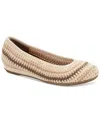 Style & Co Women's Elsaa Crochet Flats, Exclusively At Macy's In Creme Cro
