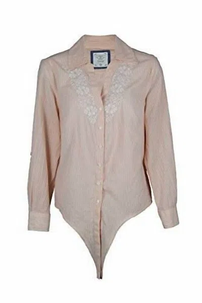 Style & Co Women's Embroidered Shirt In Railroad Coral In Neutral