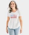 STYLE & CO WOMEN'S FLAG GRAPHIC CREWNECK T-SHIRT, CREATED FOR MACY'S