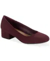 Style & Co Women's Gerriee Block-heel Pumps, Created For Macy's In Red