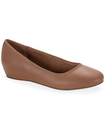 Style & Co . Women's Ginna Hidden Wedge Flats, Macys' Exclusive In Brown