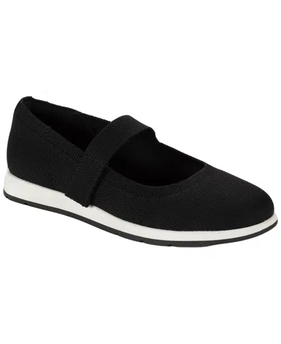 Style & Co Women's Gladyss Sporty Knit Mary Jane Flats, Macy's Exclusive In Black