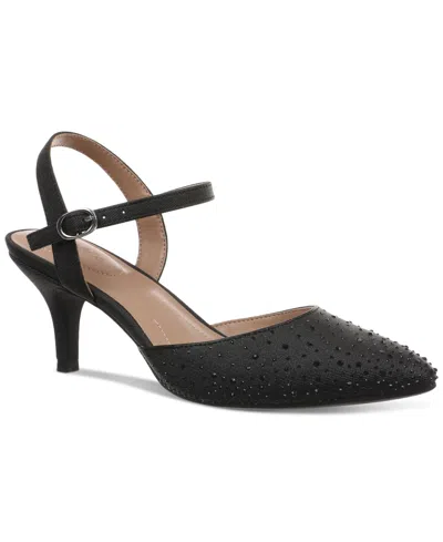 Style & Co Women's Gwenn Evening Shimmer Heel Pumps, Exclusively At Macy's In Black