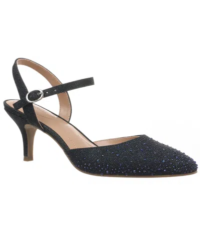 Style & Co Women's Gwenn Evening Shimmer Heels, Exclusively At Macy's In Blue