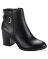 Style & Co Women's Harlemm Belt Booties, Macy's Exclusive In Black