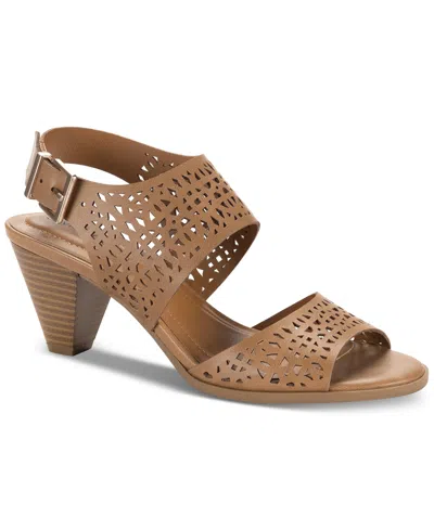Style & Co Women's Hazleyy Dress Sandals, Exclusively At Macy's In Sweet Maple