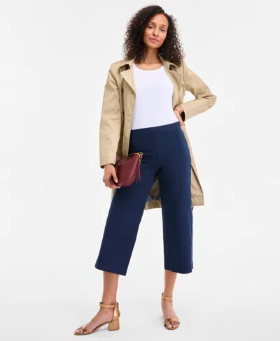 Style & Co Women's High-rise Cropped Wide-leg Pants, Exclusively At Macy's