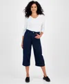 Style & Co Women's High Rise Culotte Jeans, Macy's Exclusive In Blue
