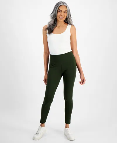 Style & Co Women's High Rise Leggings, Created For Macy's In Ultra Olive