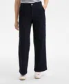 Style & Co Women's High-rise Wide-leg Cargo Jeans, Exclusively At Macy's In Rinse