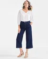 Style & Co Women's High Rise Culotte Jeans, Macy's Exclusive In Blue