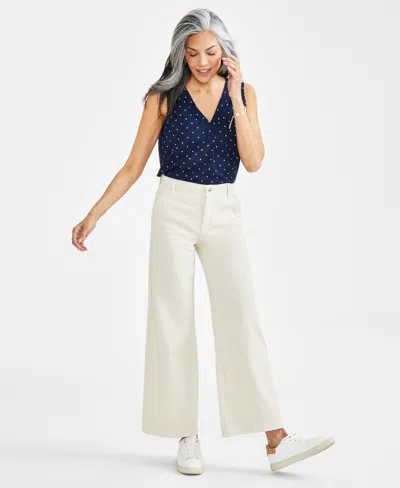 Style & Co Women's High-rise Wide-leg Jeans, Created For Macy's In Aspen