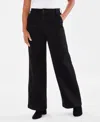 Style & Co Style Co Womens High Rise Wide Leg Jeans 2 28w Created For Macys In Deep Black