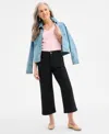 Style & Co Women's High Stretch Mid-rise Wide-leg Crop Pants, Exclusively At Macy's