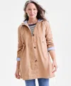 Shop Style & Co Women's Hooded Parka, Exclusively At Macy's In Natural Camel