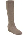 Style & Co Women's Jaylaa Wedge Boots, Created For Macy's In Mink Mc